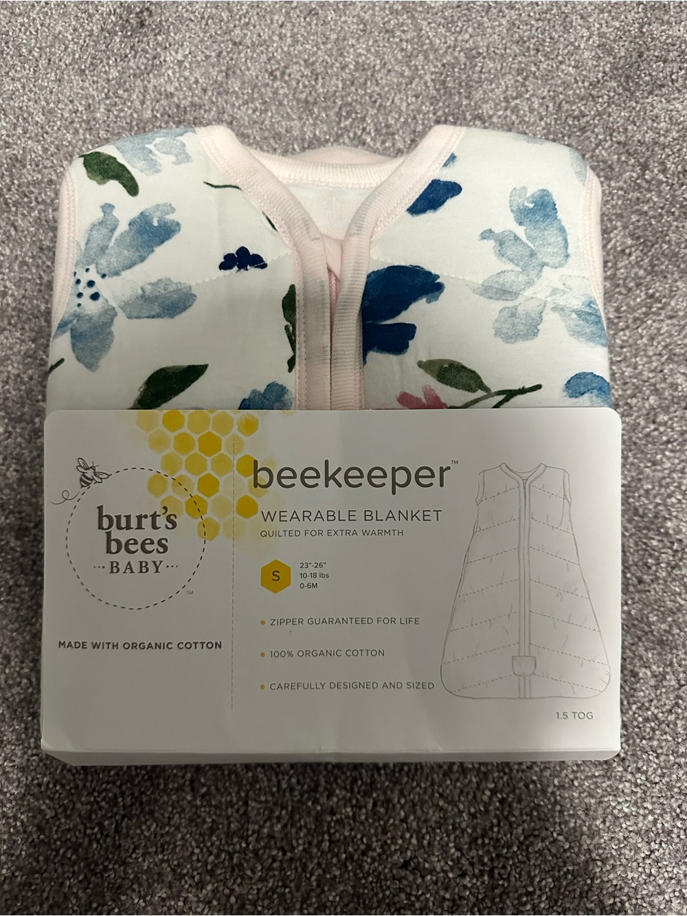 Burt's Bees Baby Beekeeper Wearable Blanket Sleep Sack